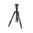 [CLEARANCE] Benro C0691T Transfunctional Travel Angel Carbon Fiber Tripod Kit with B00 Ball Head, Built-in Bubble Level, Detachable Leg as 1.3m Monopod, Twist Lock Legs, 5-Section, Extends Up to 1.5m, 6kg Max Payload for Camera Photography C0691TB00 Supply