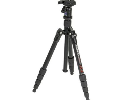 [CLEARANCE] Benro C0691T Transfunctional Travel Angel Carbon Fiber Tripod Kit with B00 Ball Head, Built-in Bubble Level, Detachable Leg as 1.3m Monopod, Twist Lock Legs, 5-Section, Extends Up to 1.5m, 6kg Max Payload for Camera Photography C0691TB00 Supply