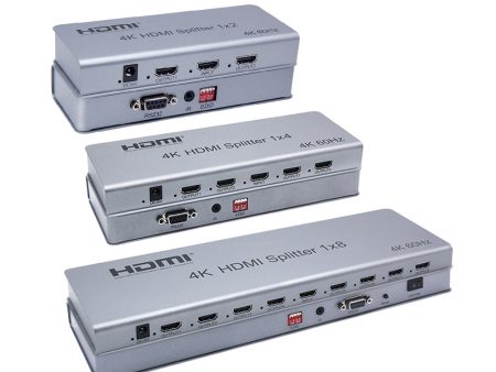 ArgoX HDMI 2.0 Splitter 1x2   1x4   1x8 HDCP 2.2 with 4K 60Hz HDR 3D Video Format, Built-in IR Function, Support Serial Port Online Upgrade, EDID, and Output Downscaling | SFX911-2 SFX911-4 SFX911-8 For Discount