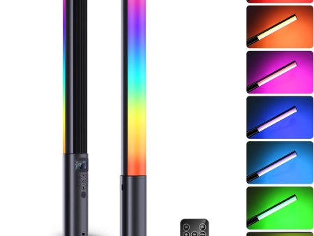 Luxceo P400 (40cm) RGB LED Tube Light 5W Full Color Fill Light with 2500K - 6500K Color Temperature, 3.7V 2500mAh Built-In Battery, USB Type C Charging for Photography, Videography, Film Making - Photo & Video Studio Lighting Fashion