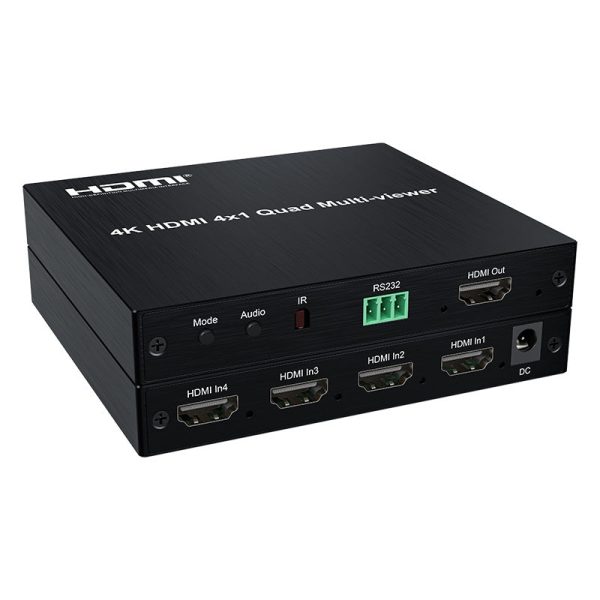 ArgoX 4K 30Hz   1080p 60Hz HDMI 4x1 Quad Multi-Viewer with Remote IR Control, 4 Channels Seamless Switcher, Supports HDMI1.3a, HDCP1.2, DVI1.0, and AWG26 Cable for Camera, PC, Gaming Consoles, TV | HDSW4-Q1 HDSW4-Q2 on Sale