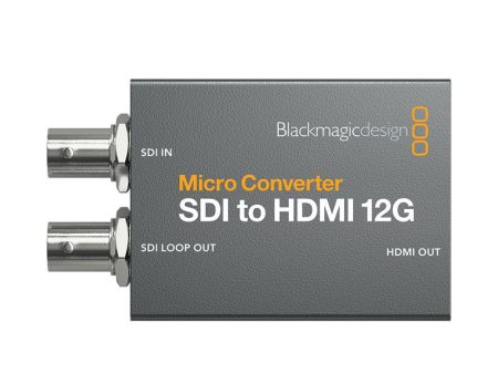 [CLEARANCE] Blackmagic Design 4K Ultra HD SDI to HDMI 12G Micro Converter with 12G-SDI Input, HDMI, and 12G-SDI Loop Output, USB Type C Power Port for PC, Laptop, Monitor, Desktop Computer & Supports Windows & Mac OS - Audio & Video | CONVCMIC SH12G Online