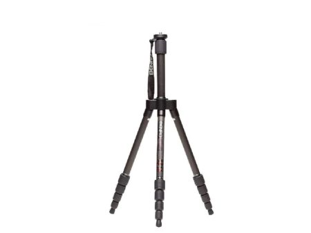 Benro C0190T Transfunctional Travel Angel Carbon Fiber Tripod Kit with B0 Ball Head, Built-in Bubble Level, Twist Lock Legs, 5-Section, Extends Up to 6m, 6kg Max Payload, Includes Quick Release for Camera Photography | C0190TB00 For Sale