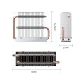 ORICO M2HS7 M.2 SSD Copper Aluminum Heatsink  with Fast Cooling Thermal Fin and Copper Pipe for Single and Double-Sided 2280 M.2 NVMe NGFF SATA SSD Solid State Drive, PC, Desktop Computer, CPU, Motherboard, Gaming Console on Sale