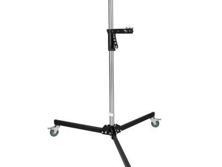 Godox 240FS Wheeled Light Stand with 240cm Max Height, Braking Caster Wheels, Sliding 1 4  Lamp Mount for Studio Photography Lighting Fashion