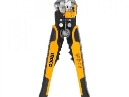 INGCO 3 in 1 Automatic Wire Stripper Cable Cutter Tool with Adjustment Screw, Multifunction Wire Stripping, Cutting, Crimping - Hand Tools | HWSP102418 on Sale