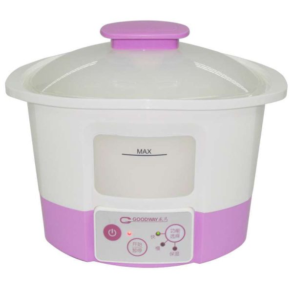 [CLEARANCE] Goodway 1.2L   2.2L   3.2L 750W Microcomputer Electric Water Stew Pot Cooker with Ceramic Inner Pot, Automatic Temperature Controls, and Keep Warm Function for Soups, Rice Porridge, and Braised Cooking GSP-351-12 GSP-352-22 GSP-353-32 For Discount