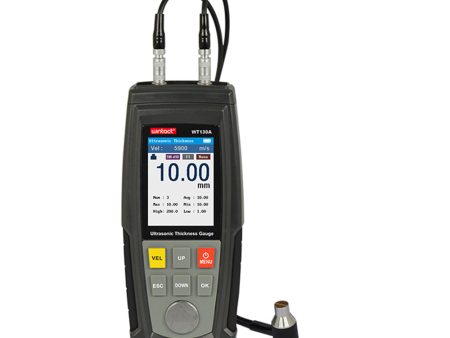 [CLEARANCE] Wintact by Benetech Single   Dual Probe Ultrasonic Digital Thickness Measuring Guage with Data Logging Function for Tanks, Pipes, Car Body, Metal Sheet Inspection | WT100A  WT130A Cheap