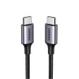 UGREEN 100W PD Type C Male to Male Fast Charging 5A Data Cable with 480Mbps Transfer Speed - 1M, 1.5M, 2M | 7042 For Sale