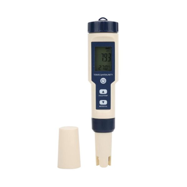 Noyafa Digital 5-in-1 Multi Meter Water Quality Tester PH EC TDS Salinity Temperature Measuring Conductivity Salinity | NF-EZ9909S Online now