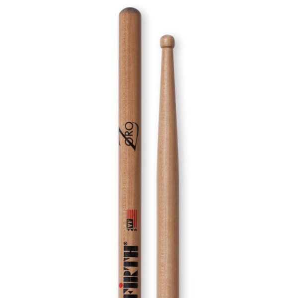 Vic Firth SZ Zoro Signature Lacquer Honey Hickory Barrel Tip Drumsticks with Medium Taper for Drums and Cymbals For Discount