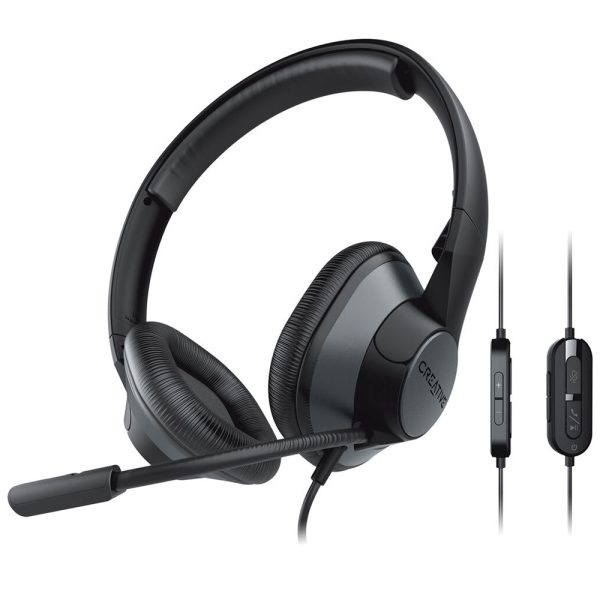 [CLEARANCE] Creative HS-720 V2 USB Digital Audio Wired On-ear Headset with Noise-Cancelling Condenser Boom Mic, In-Line Microphone & Headphone Controls, Foam Padded Earmuffs for Video Calls & Conferencing, PC, Laptop Computer, Windows & macOS Online Sale