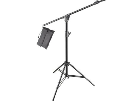 Godox 420LB Light Boom Stand with Weight Bag, Up to 5kg Max Load Capacity, 4.22m Max Height, Removable Double-Sided Spigot with 3 8  & 1 4  Thread for Photography Light Reflector Support Gear on Sale