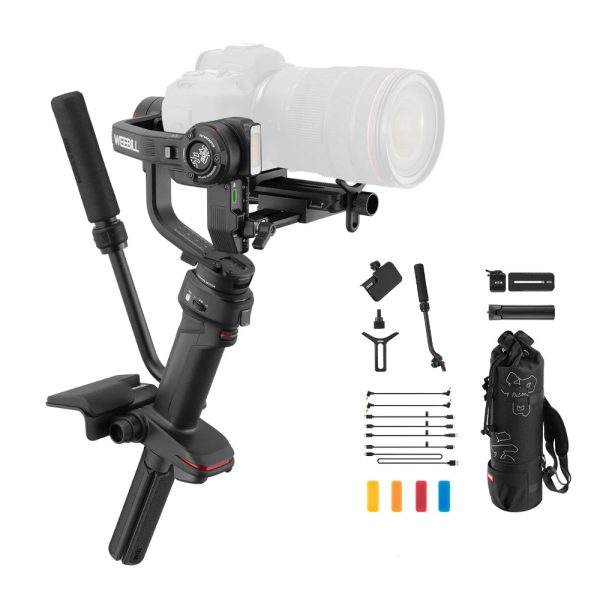 Zhiyun Weebill 3 Camera 3-Axis Handheld Gimbal Stabilizer with Built-in Bi-Color LED Fill Light & Noise Cancelling Hi-Fi Microphone, 21 Hours Battery Life, Dual Quick Release Plate System, PD Fast Charging, Multifunction Control Wheel Online now