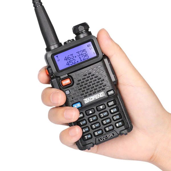 BaoFeng UV-5R (Single & Set of 2 3 4) Walkie-Talkie Dual-Band VHF UHF Transceiver 5W PC Programmable Two-Way Radio with 128 Store Channels, 136-174 400-520MHz Frequency Range, 5km Max. Talking Range, Clear Voice Output (Black) For Sale