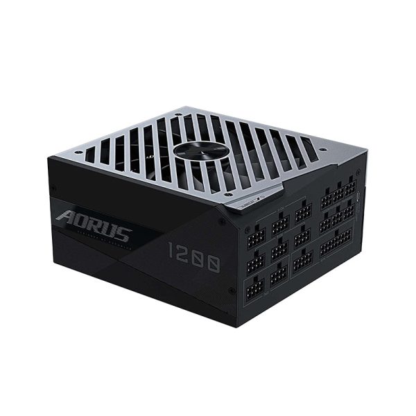 GIGABYTE AORUS P1200W 80+ Platinum 1200W Full Modular Power Supply with Digital LCD Display and Monitor, RGB Fusion 2.0, 140mm Smart Double Ball Bearing Fan, Dust Removal Function, Over Current and Over Voltage Protection | GP-AP1200PM Online now