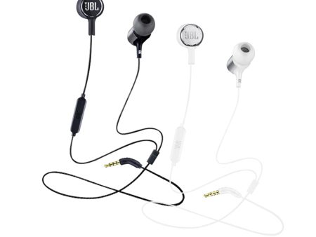 JBL LIVE 100 In-Ear Headphones Wired Earphones with Remote Control Premium Aluminum Housing Mic Voice Assistant Hands-Free Calls Cheap