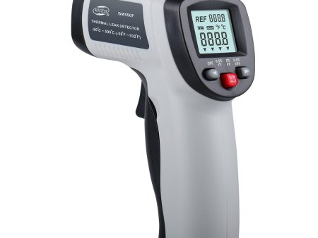 [CLEARANCE] Benetech GM550F Non-Contact Infrared Thermometer   Thermal Leakage Detector (Battery Included) with Temperature Sensor from -50° to 500°C, LCD Display for Hot Hazardous Objects, Body & Forehead Temperature Check Online Hot Sale