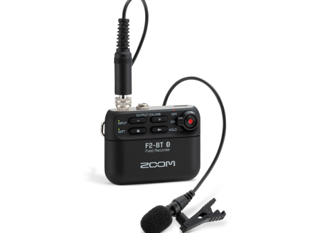 ZOOM F2-BT Field Recorder and Lavalier Lapel Microphone with Bluetooth 4.2, 32-bit Mono Stereo Float Recorder and 3.5mm Jack, microSD Support | F2-BT Fashion