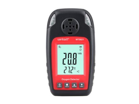 Wintact WT8821 Oxygen Gas Detector with Monochromatic LCD Display, Built-In Alarm Lights and Buzzer Cheap