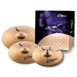 Zildjian I Family Essentials Plus Traditional Cymbal Pack with 13  HiHats, 14  Crash and 18  Crash Ride for Drums | ILHESSP Supply