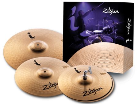 Zildjian I Family Essentials Plus Traditional Cymbal Pack with 13  HiHats, 14  Crash and 18  Crash Ride for Drums | ILHESSP Supply