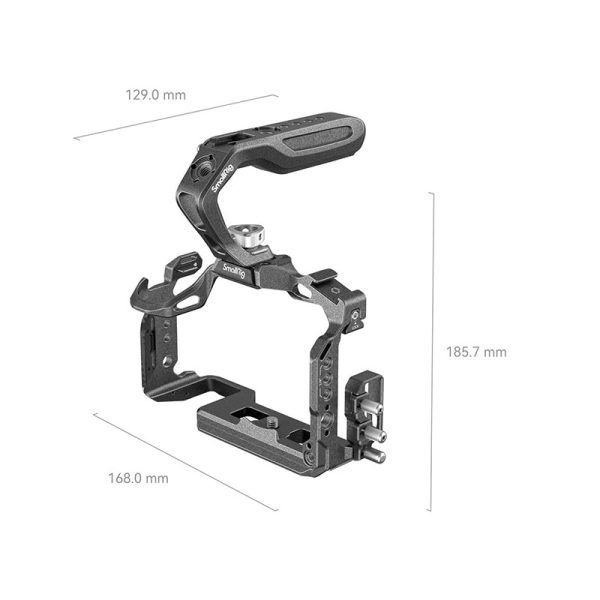 [CLEARANCE] SmallRig Black Mamba Series Camera Cage Kit with Top Handle, HDMI USB-C Cable Clamp, 1 4 -20, 3 8 -16, NATO Rail & Shoe Mount, 3-Point Anti-Twist Locking Design for Panasonic Lumix S5 II S5 IIX 4024 For Discount