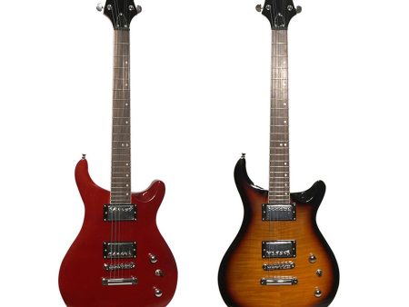 Fernando CSNF-HH 6-String 22 Fret Electric Guitar with 3 Way Switch, Rosewood Fingerboard, Flamed Maple Top and Glossy Finish (Flame Red, Sunburst) Online now