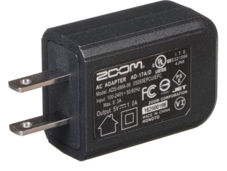 Zoom AD-17 USB AC 5V Adapter for F1, F6, H1, H1n, H2n, H5 and H6 Power Supply | AD-0007E on Sale