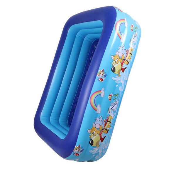 [CLEARANCE] Ucassa 3-Layer Inflatable Kiddie Swimming Pool with Max 2ft Depth with Cute Animal Design Summer Outdoor for Kids on Sale