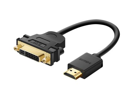 UGREEN Bi-Directional 22cm 30AWG HDMI Male to DVI 24+5 Female Video Converter Adapter Cable with Gold Plated Connectors, Multi-Layer Shielding for PC, Desktop Computer, Laptop, Display Monitor, HD TV, Projector, DVD Player, etc. | 20136 Online Hot Sale