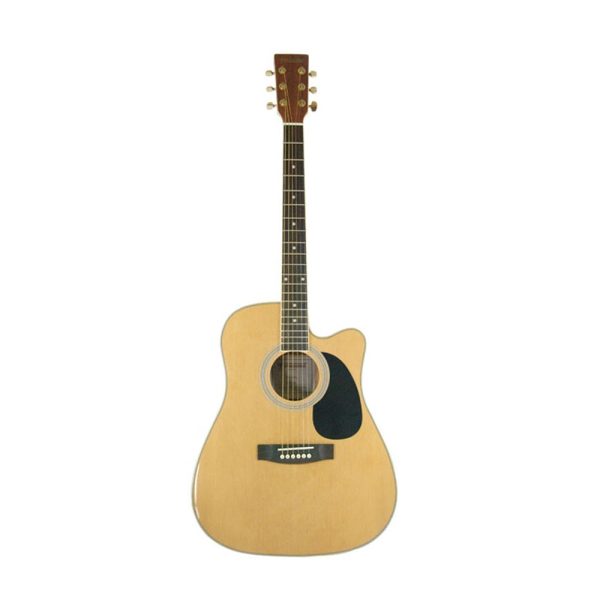 Fernando AW-412C 6-String 20 Frets 41  Dreadnaught Acoustic Guitar with Rosewood Fingerboard, Spruce Top and Glossy Finish for Musicians (Natural) | AW-412C X Hot on Sale