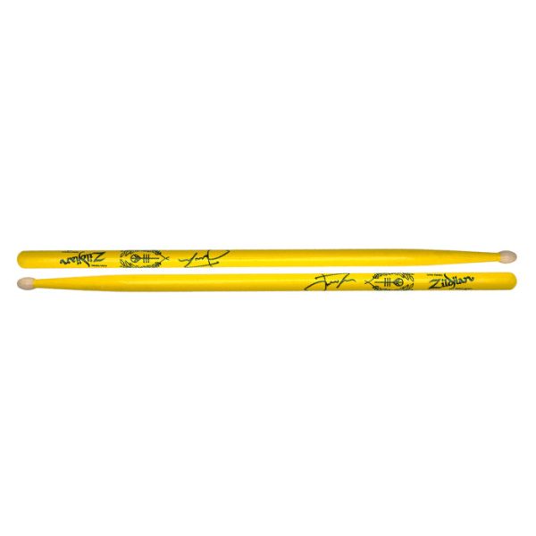 Zildjian ZASJD2 Josh Dun Artist Series with Signature Logo and Trench Drumsticks Medium Taper for Drums and Cymbals (Yellow) Online