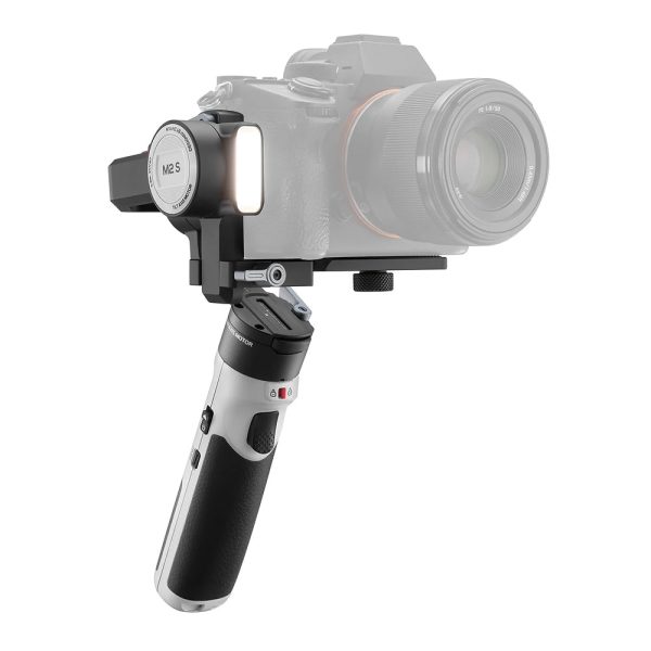 Zhiyun Crane M2S 3-Axis Handheld Gimbal Stabilizer with Pan, Tilt & Roll Rotation, Built-In Fill Light, Bluetooth   Wifi, OLED Display and ZY Play Mobile App Support for Mirrorless   Gopro   Action Cameras and Smartphone (Standard, Combo) Supply