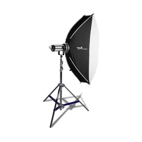 Phottix PH83727 G-Capsule 30 x 140cm EZ-Up Modifier Panoramic Rectangular Softbox with One Push Release Unlock Button, Heat-resistant Fabric Material and Bowens Mount for Photography Cheap