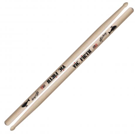 Vic Firth SGRE Matt Greiner Signature Hickory Taj Mahal Tip Drumsticks with Long Taper for Drums and Cymbals Online Hot Sale