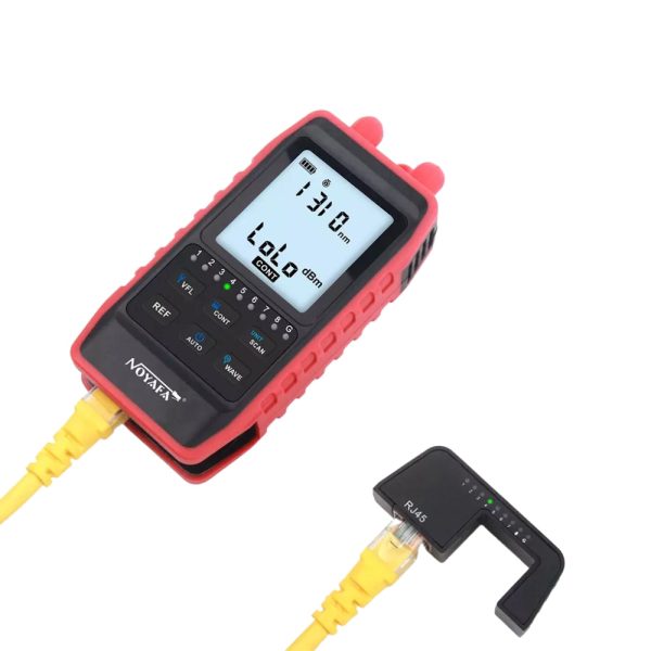 [CLEARANCE] Noyafa NF-908S Mini Optical Cable Power Meter Tester with LED Indicators, Remote Adapter, Digital Signal Scanning Function for Cable and Network Testing For Sale