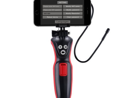 [CLEARANCE] Wintact by Benetech WT681 Waterproof Endoscope Inspection Camera with Built-In Rechargeable Battery, LED Lights, Wi-Fi Connectivity for Automotive, HVAC Systems, Plumbing, Electrical, Enclosed and Tight Space Repairs Online Sale