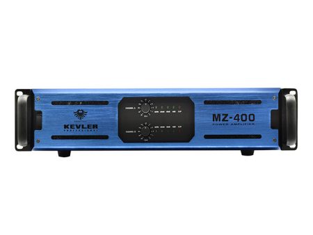 [CLEARANCE] KEVLER MZ-400 400W Professional Class H Power Amplifier with 20Hz-20KHz Frequency, Balance Unbalance 3-Pin XLR Input and 2 Speakon Terminals, LED Indicators with Dual Variable Speed Fans Cheap