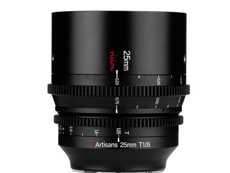 7Artisans Vision 25mm T1.05 Photoelectric MF Manual Focus Cine Lens for APS-C Format Sensors, ED Glass and All-Metal Shell Design for FUJIFILM X Mount Mirrorless Cameras (Black) For Cheap