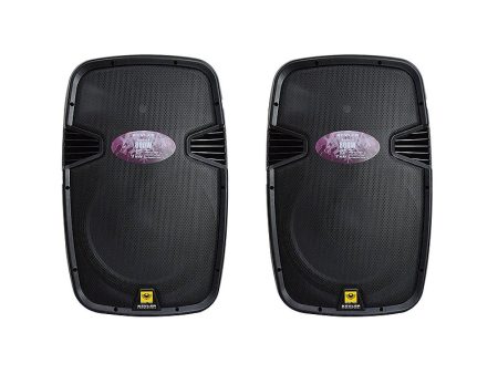 KEVLER EON-15 15  800W 2-Way Bass Reflex Full Range Passive Loud Speaker (PAIR) with Multiple Handles, Bottom Pole Mount, Multi Angle Enclosure and Easy Daisy-Chain Loop Connections Cheap