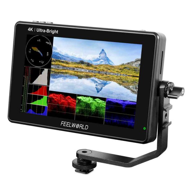 Feelworld LUT7 7  Touchscreen Camera Field Monitor 1920 x 1200 Resolution with Tilt Arm, 4K HDMI In   Out, 2200 nits Ultra Bright, 3D LUTs, 323 PPI IPS LCD Online