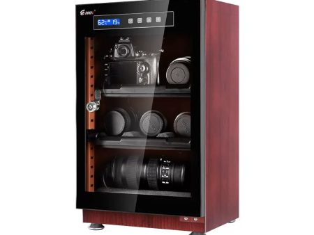 [CLEARANCE] Eirmai 40L Electronic Digital Dry Cabinet Moisture-Proof Box with LED Touch Screen Control Display and Detachable Adjustable Height Function (Wood Grain) | MRD-45TW Sale