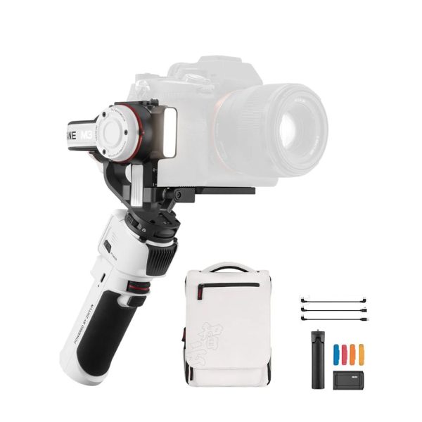 Zhiyun Crane M3 Camera 3-Axis Gimbal Stabilizer Kit with Built-in Bi-Color LED Fill Light, Tripod, 8 hrs Battery Life, Quick Release 4.0 System, 1.22  OLED Touch Display, 6.55mm Microphone Audio Port for iPhone & Android Phone Sale