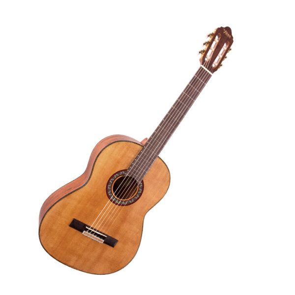 Valencia 400 Series Classical Full Size Acoustic Guitar with Satin Finish, 6-String Nylon, 19 Frets for Student Musicians, Beginner Players (Vintage Natural, Classic Sunburst) | VC404, VC404CSB Supply