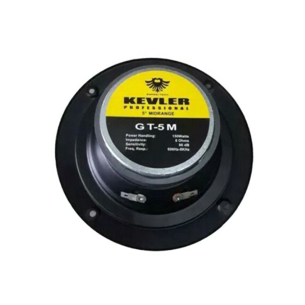 KEVLER GT-5M 150W Speaker Driver with 5  Cone Midrange, 8 Ohms Impedance, 96dB Sensitivity and 600Hz-8KHz Frequency Response Online Hot Sale