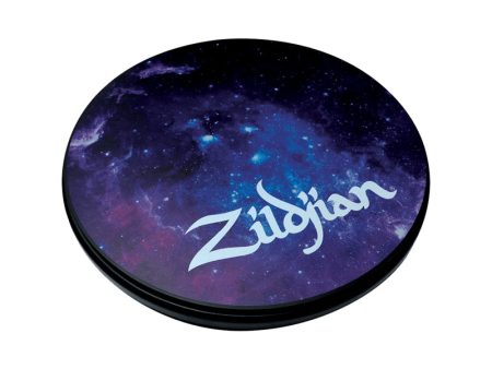 Zildjian 6  Galaxy Practice Pad with Solid MDF Black Base for Beginners Player, Drummers | ZXPPGAL06 on Sale