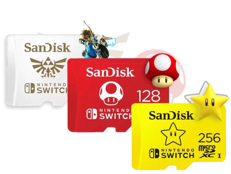 SanDisk MicroSDXC 64GB 128GB 256GB Super Mario Edition SDXC UHS-I Class 10 Micro SD Memory Card Nintendo Switch Licensed with 100MB s Read and 90MB s Write Speed For Sale