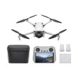 DJI Mini 3 Fly More Combo 4K HDR Drone with DJI RC Remote Controller | 48MP 1 1.3  CMOS 24mm Wide-Angle Camera, True Vertical Shooting, Unidirectional Obstacle Sensing, 10 km Video Transmission, 51-Min Max Flight Time Supply