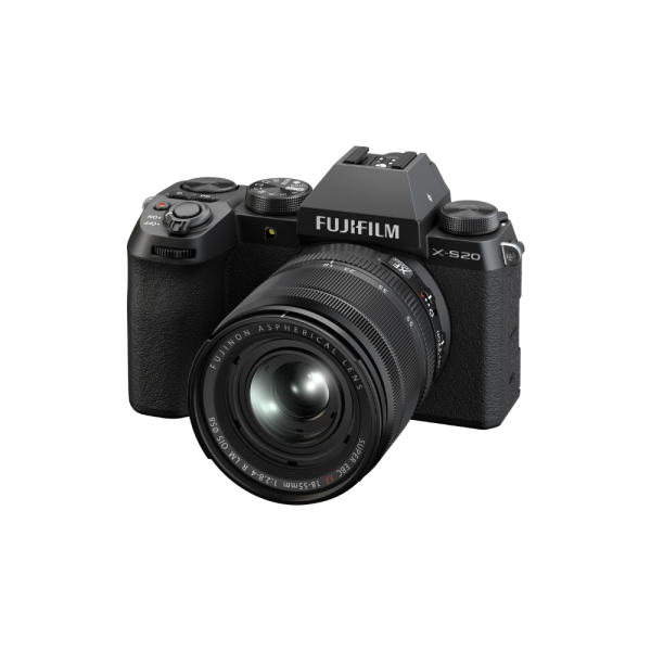 FUJIFILM X-S20 with XF 18-55mm Kit R LM OIS Lens with TG-BT1 Tripod Grip Bluetooth for Mirrorless Camera with 26.1MP APS-C X-Trans BSI CMOS 4 Sensor & X-Processor 5, 6K, 4K Full HD Up to 8fps Shooting, and Vari-Angle Touchscreen on Sale